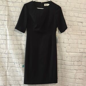 NWT Eliza J Black Sheath Dress SZ 2